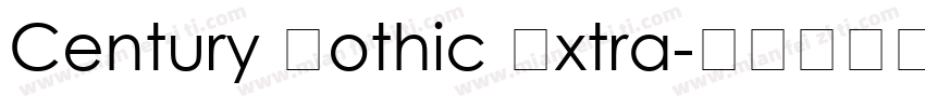 Century Gothic Extra字体转换